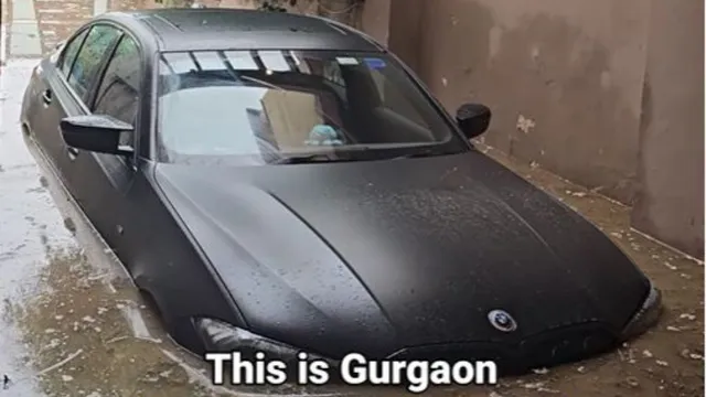 pay-taxes-bills-so-broken-gurugram-man-shares-plight-after-heavy-rains-submerge-his-bmw-mercedes-cars-watch